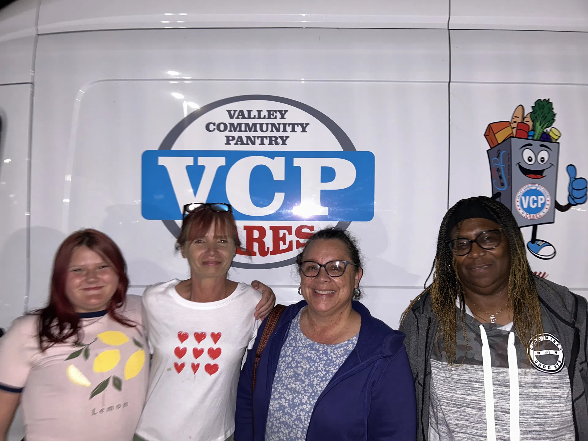 Volunteers 4 group of four volunteers at VCP